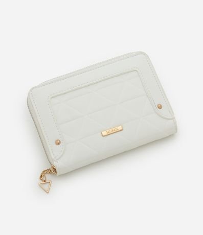 Billetera Grande con Efecto Triangular