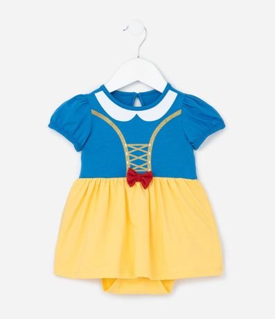 Vestido Body Infantil con Estampa Branca de Neve - Talle 0 a 18 meses 2