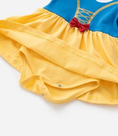 Vestido Body Infantil con Estampa Branca de Neve - Talle 0 a 18 meses 6