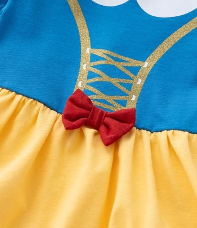 Vestido Body Infantil con Estampa Branca de Neve - Talle 0 a 18 meses 7