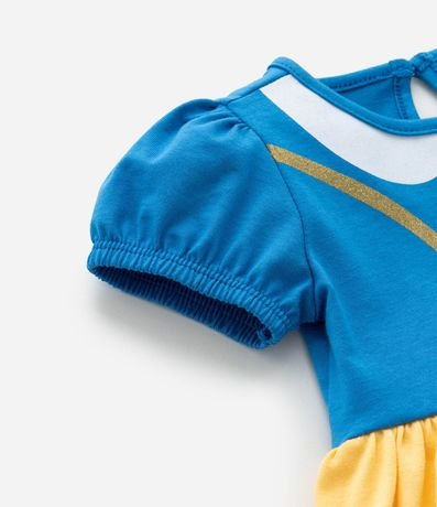 Vestido Body Infantil con Estampa Branca de Neve - Talle 0 a 18 meses 8
