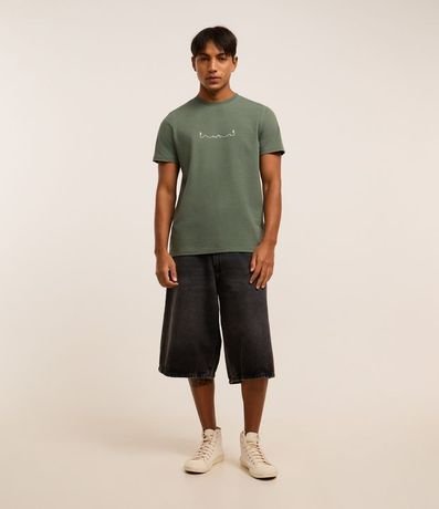 Remera Regular en Algodón con Estampa Localizada 2