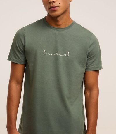 Remera Regular en Algodón con Estampa Localizada 3