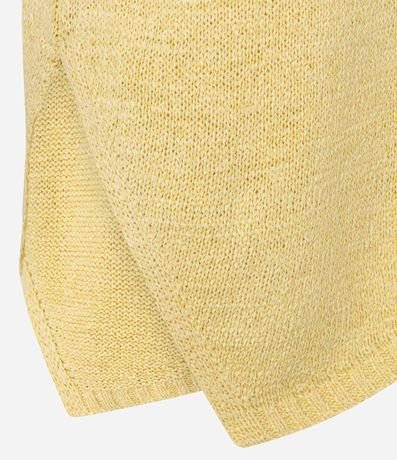 Blusa en Punto con Escote Redondo y Bajo Assimétrica 7