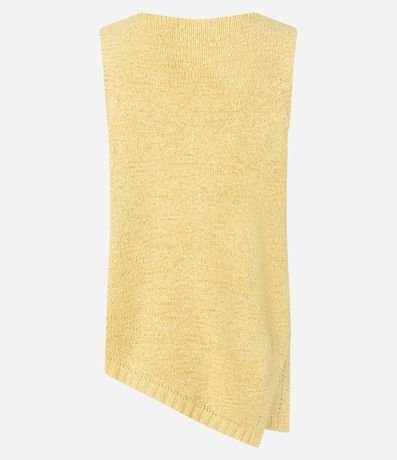 Blusa en Punto con Escote Redondo y Bajo Assimétrica 8