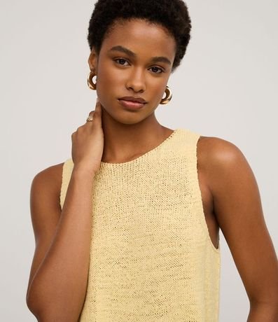 Blusa en Punto con Escote Redondo y Bajo Assimétrica 3