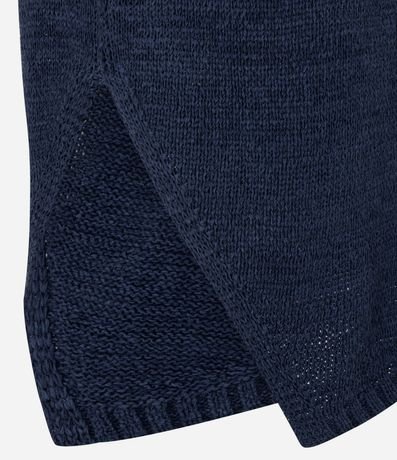 Blusa en Punto con Escote Redondo y Bajo Assimétrica 8