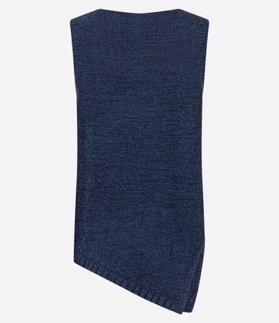 Blusa en Punto con Escote Redondo y Bajo Assimétrica 9