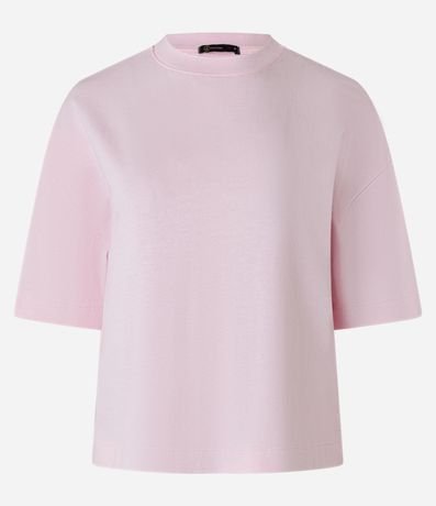 Remera Boxy en Algodón con Cuello Redondo 6