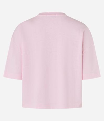 Remera Boxy en Algodón con Cuello Redondo 7