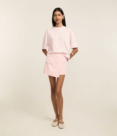 Remera Boxy en Algodón con Cuello Redondo 2
