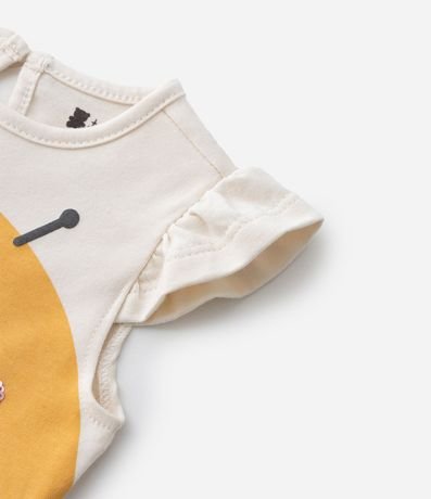 Vestido Body Infantil con Estampa de Abeja - Talle RN a 24 Meses 8