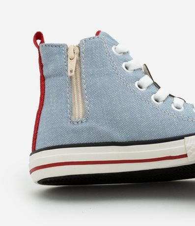 Championes Infantil Abotinado Jeans de Mickey con Patch en el Cordón - Talle 20 al 27 5