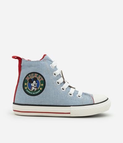 Championes Infantil Abotinado Jeans de Mickey con Patch en el Cordón - Talle 20 al 27 6