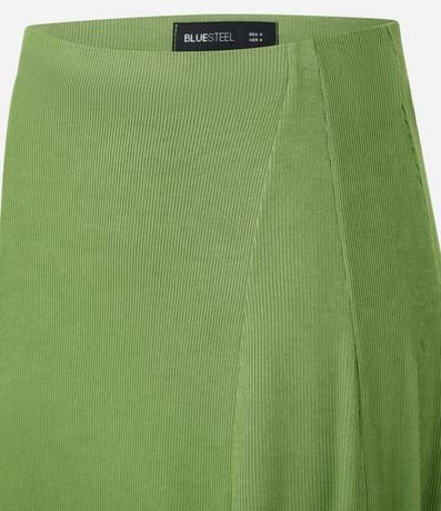 Pollera Long Midi en Rib con Bajo Asimétrica 7