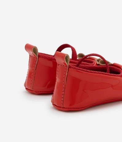 Zapatilla Infantil Barnizada con Lazo - Talle 15 a 19 2