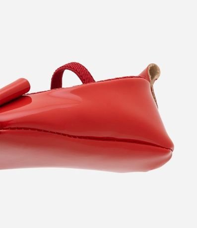 Zapatilla Infantil Barnizada con Lazo - Talle 15 a 19 3