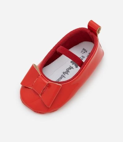 Zapatilla Infantil Barnizada con Lazo - Talle 15 a 19 4