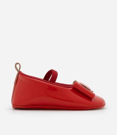 Zapatilla Infantil Barnizada con Lazo - Talle 15 a 19 6