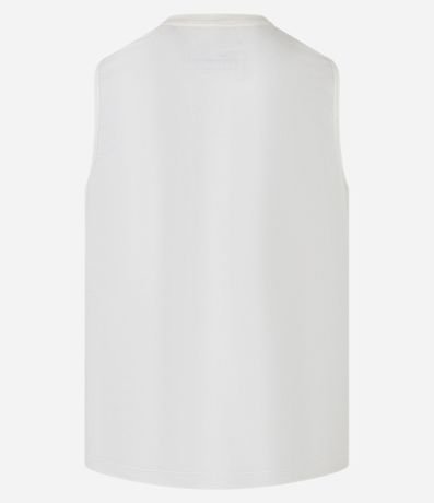 Musculosa Comfort en Algodón con Textura y Estampa Lettering Palmeras 7