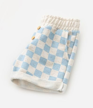 Conjunto Infantil en Algodón con Estampa de Cuadros Vichy - Talle 0 a 18 Meses 8