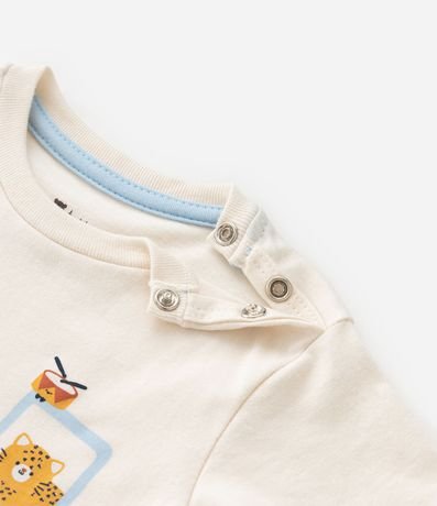 Conjunto Infantil en Algodón con Estampa de Cuadros Vichy - Talle 0 a 18 Meses 9