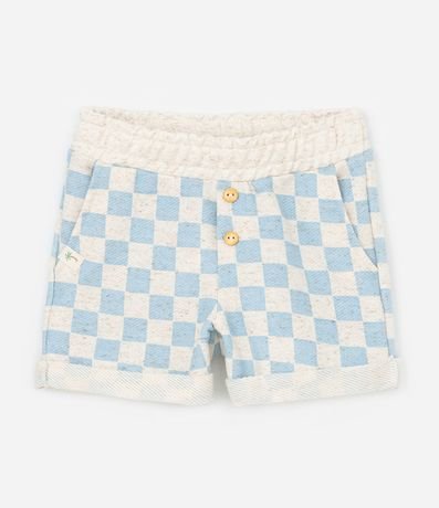 Conjunto Infantil en Algodón con Estampa de Cuadros Vichy - Talle 0 a 18 Meses 4