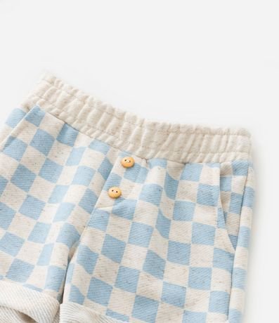 Conjunto Infantil en Algodón con Estampa de Cuadros Vichy - Talle 0 a 18 Meses 6