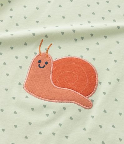 Mono Corto Infantil Estampado con Bordado  - Talle 0 a 18 meses 6