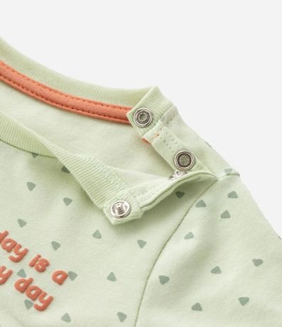 Mono Corto Infantil Estampado con Bordado  - Talle 0 a 18 meses 8