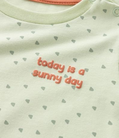 Mono Corto Infantil Estampado con Bordado  - Talle 0 a 18 meses 9