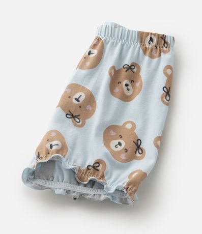 Conjunto Infantil con Estampa de Oso - Talle 0 a 18 Meses 9