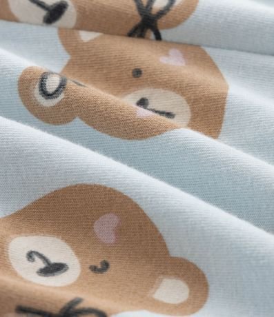 Conjunto Infantil con Estampa de Oso - Talle 0 a 18 Meses 10