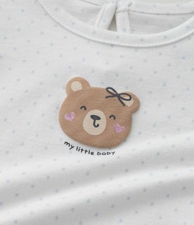 Conjunto Infantil con Estampa de Oso - Talle 0 a 18 Meses 14