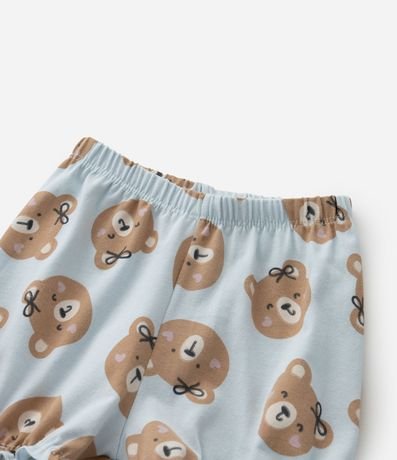 Conjunto Infantil con Estampa de Oso - Talle 0 a 18 Meses 7