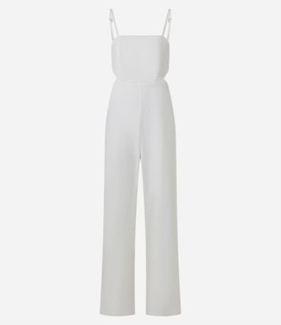 Mono Largo en Sarga con Recorte en la Cintura y Lazo 5