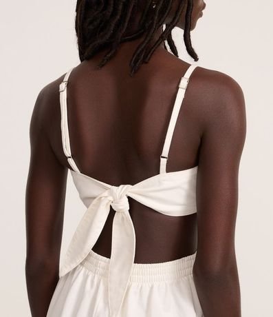 Mono Largo en Sarga con Recorte en la Cintura y Lazo 4