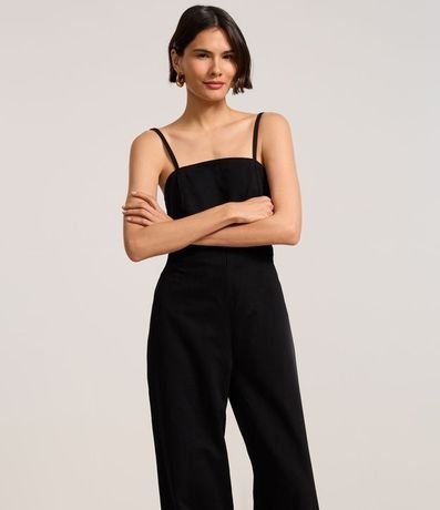 Mono Largo en Sarga con Recorte en la Cintura y Lazo 2