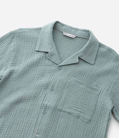 Camisa Infantil en Cotton Texturizada - Talle 5 a 14 años 5