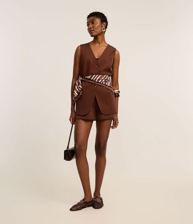 Chaleco Largo Sastre con Botones y Lazo en la Espalda 3