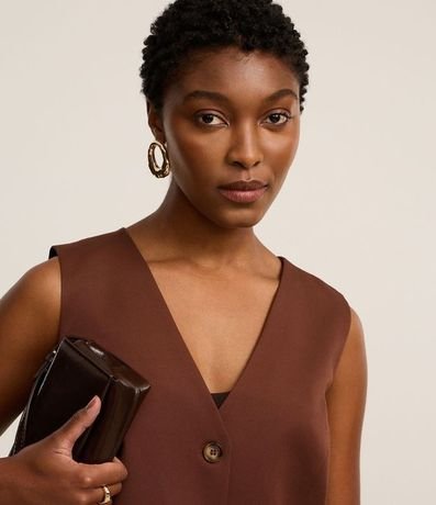 Chaleco Largo Sastre con Botones y Lazo en la Espalda 6