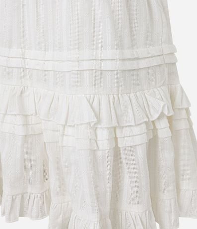 Pollera Corta con Textura y Volados 7