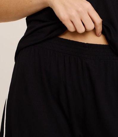 Pijama Short Doll en Viscolycra con Vieses Contrastantes 3