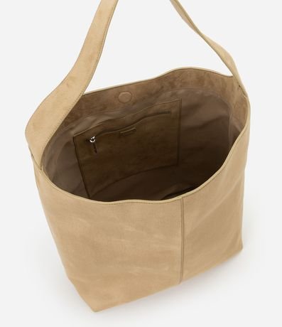 Bolsa Tote en Gamuza con Bolsillo Interno 7