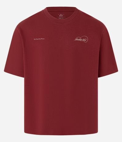 Remera Boxy en Algodón con Estampa Lettering 5