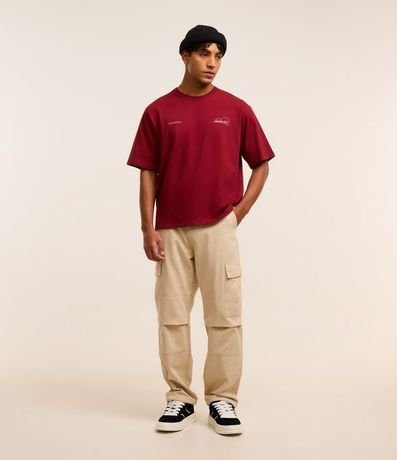 Remera Boxy en Algodón con Estampa Lettering 2