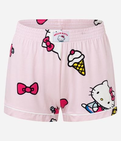 Pijama Short Doll Americano en Viscosa con Estampa Hello Kitty 6