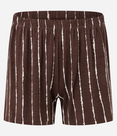 Pijama Short Doll en Viscosa con Estampa de Veleiro y Short Rayado 7