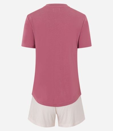 Pijama Short Doll en Viscosa con Estampa Respect Your Time 5