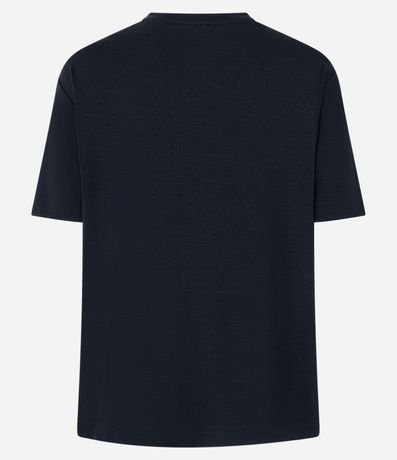 Remera T-shirt en Viscosa con Aplicación de Strass 7